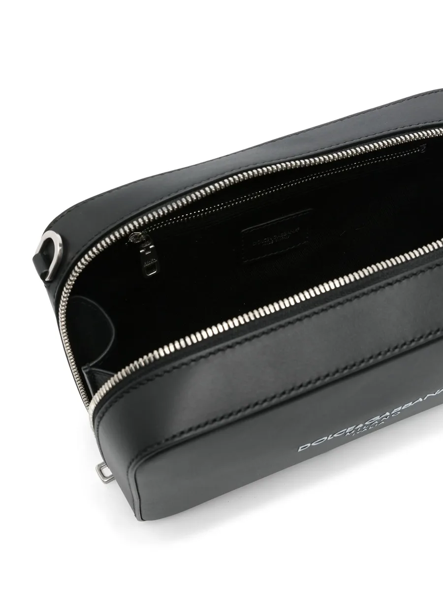 logo-embossed messenger bag 5