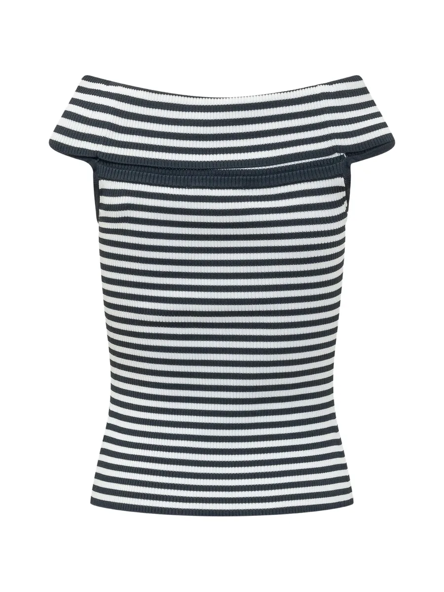 striped foldover top 2