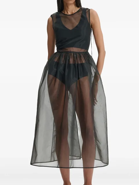 Camillia see-through midi dress