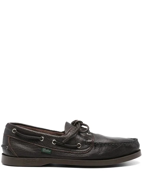 Barth leather boat shoes