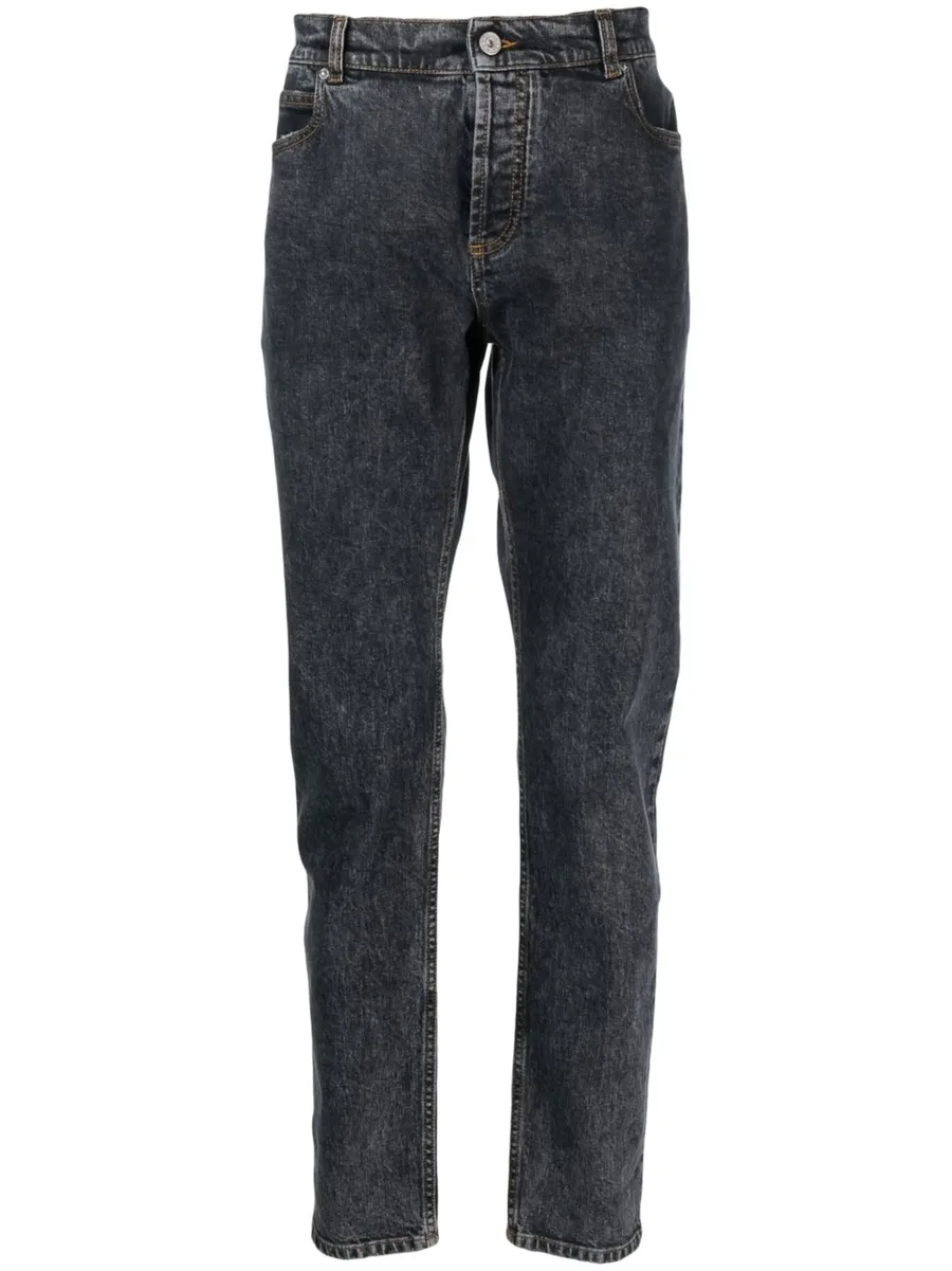 regular-leg mid-rise jeans 1