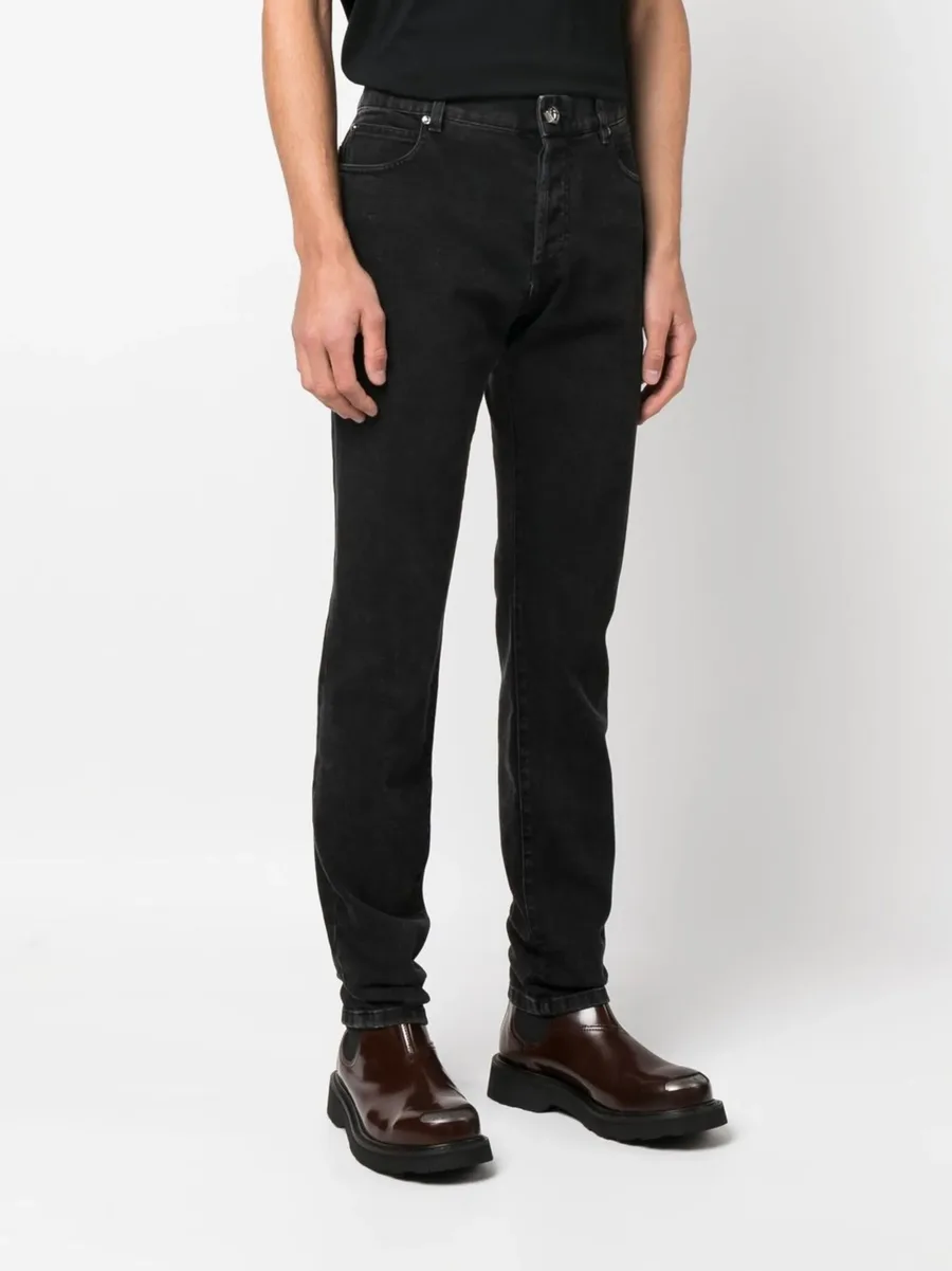 mid-rise straight-leg jeans 6