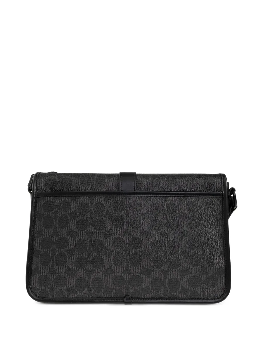 League patterned buckle messenger bag 3