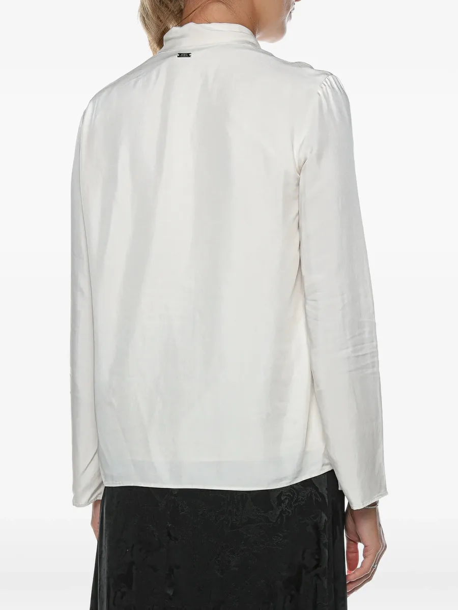 pussy-bow long-sleeve blouse 4