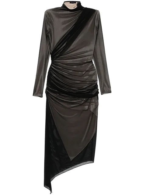 asymetrical double-layered dress