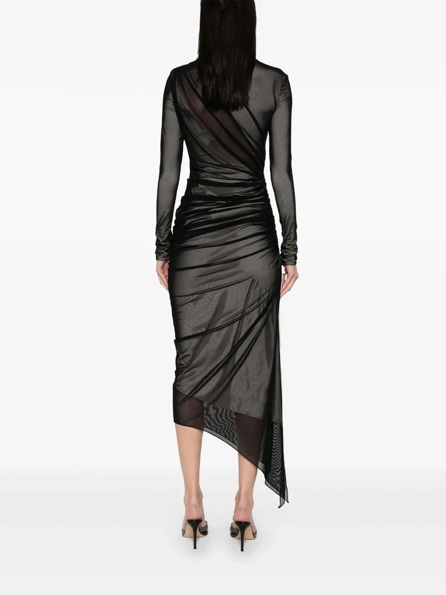 asymetrical double-layered dress 8