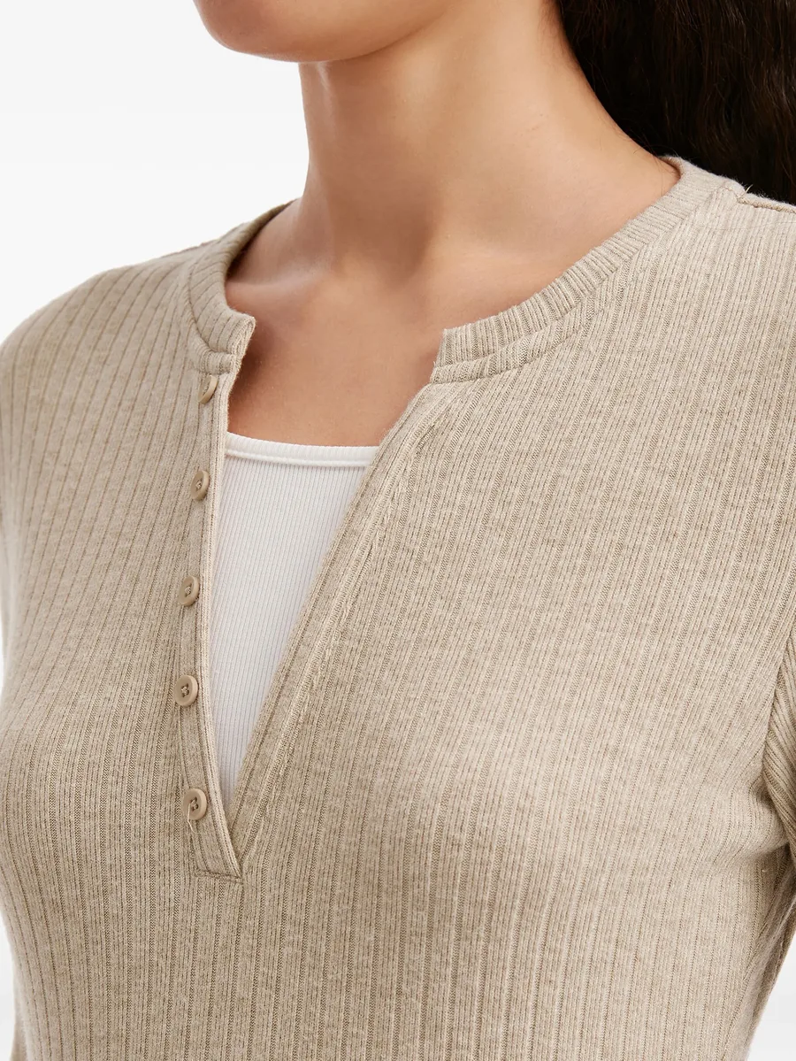 buttoned ribbed top 9