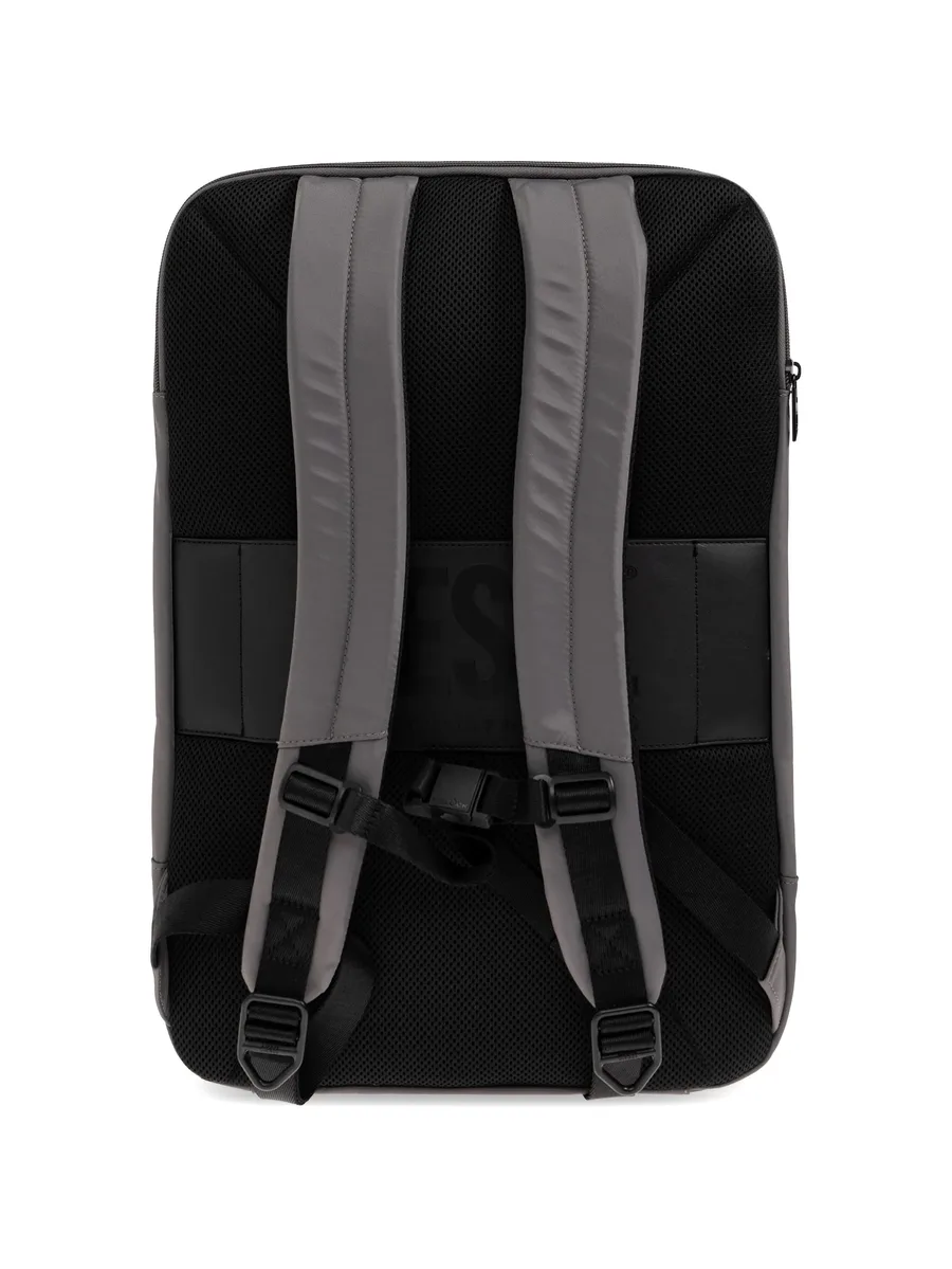 embossed logo hard-shell backpack 3