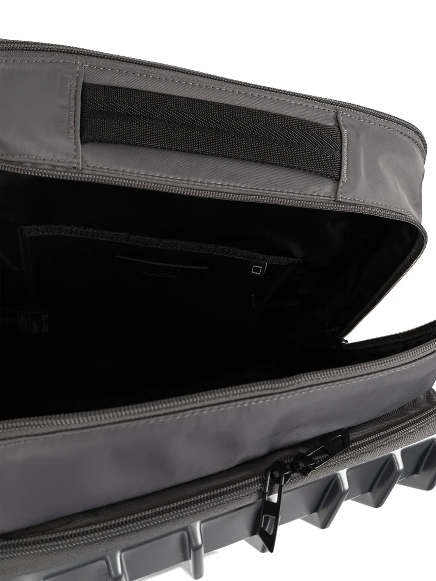 embossed logo hard-shell backpack 5