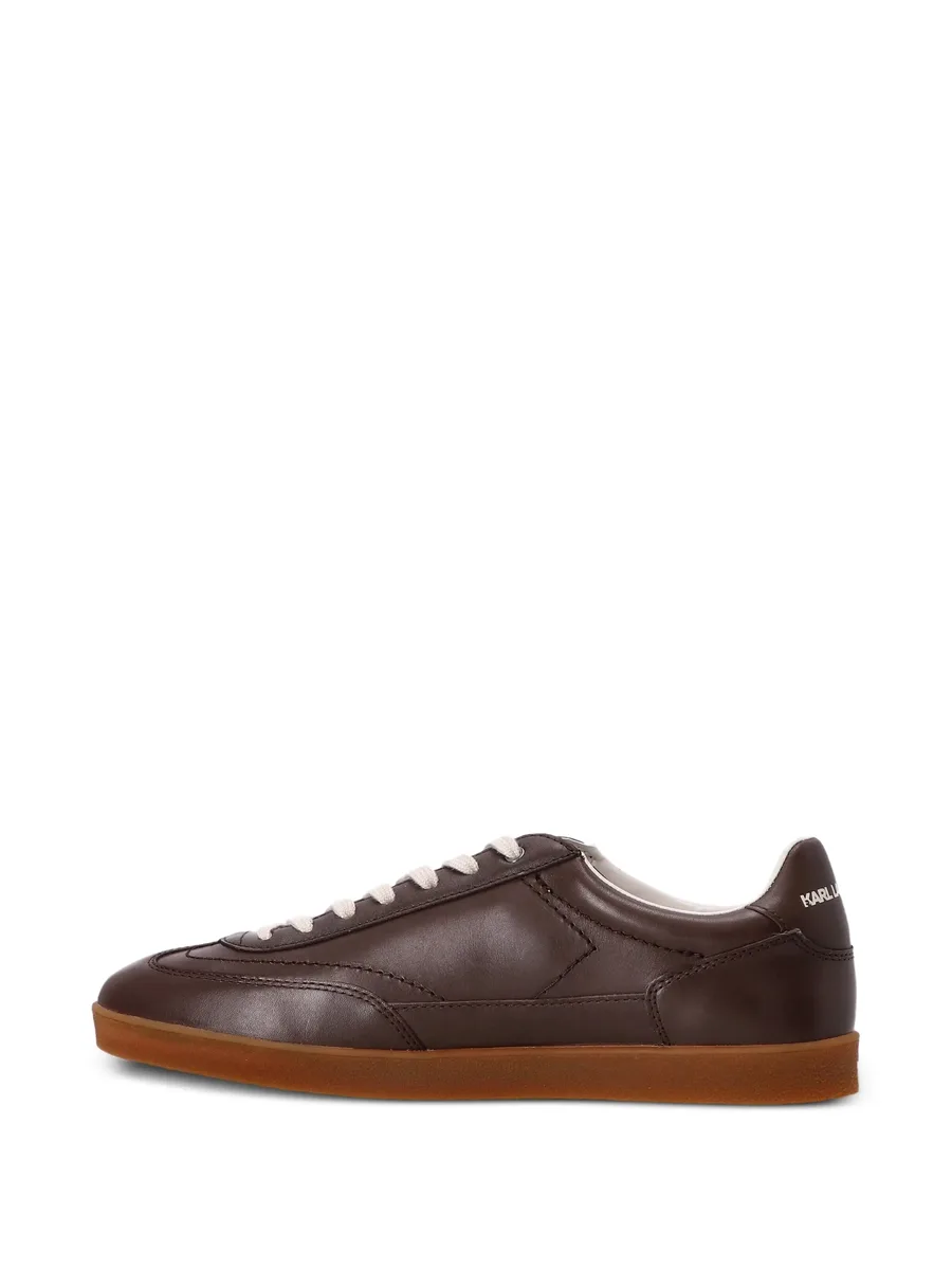 leather logo sneakers 7