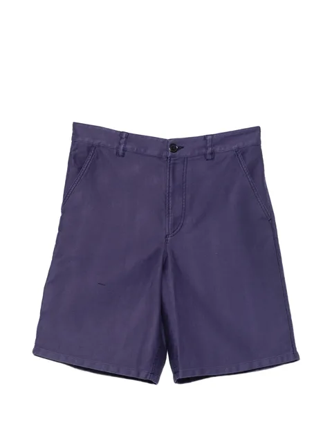 Moleskine straight-leg shorts