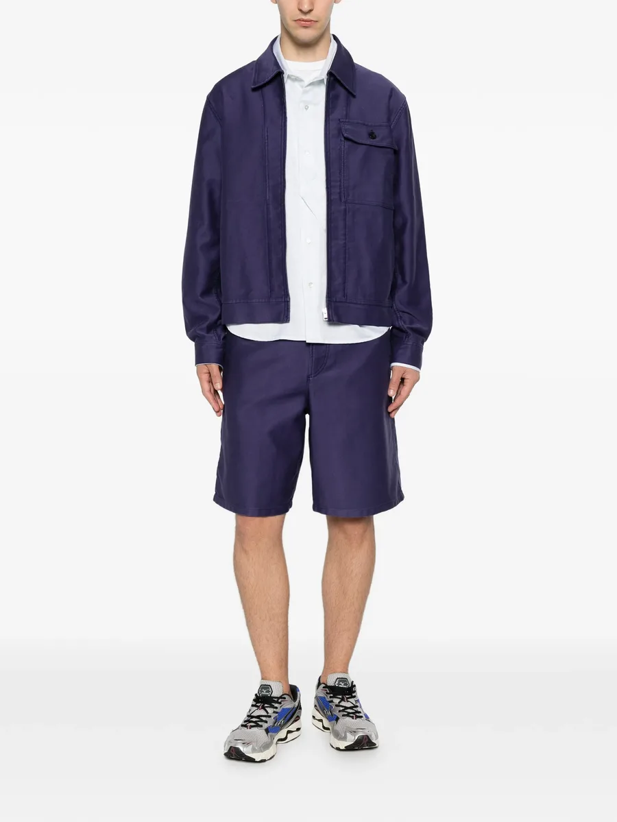 Moleskine straight-leg shorts 4