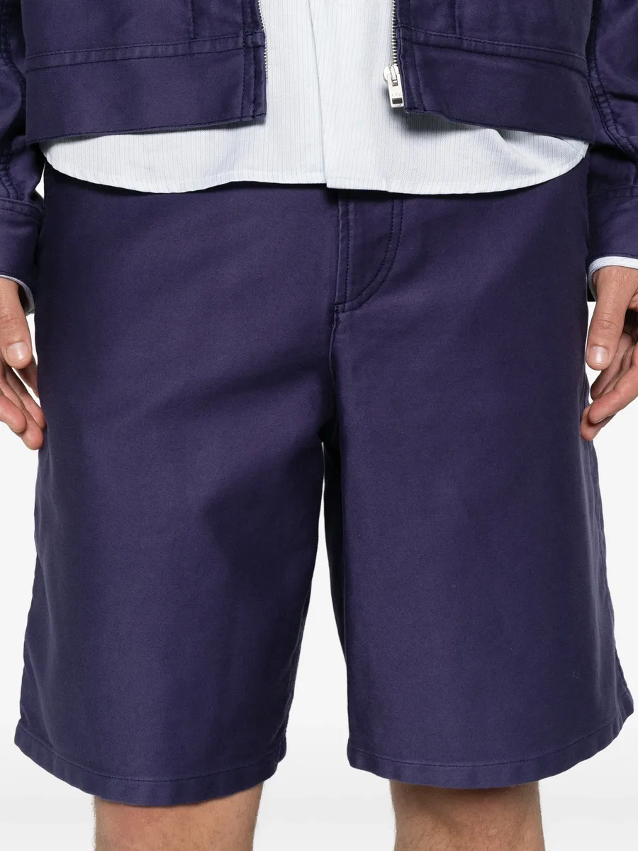 Moleskine straight-leg shorts 9