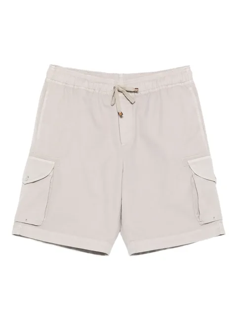 drawstring-fastening cargo shorts
