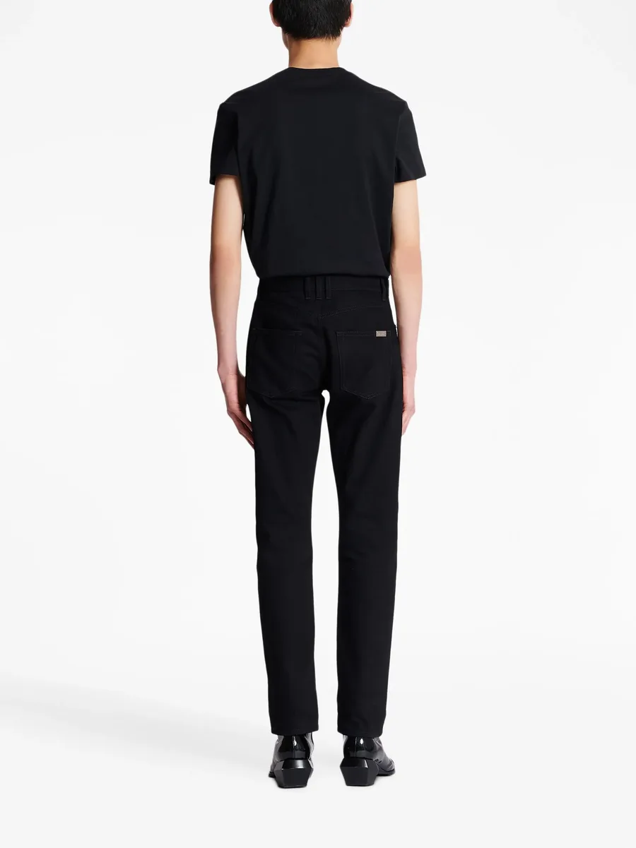 crystal-embellished straight-leg jeans 8