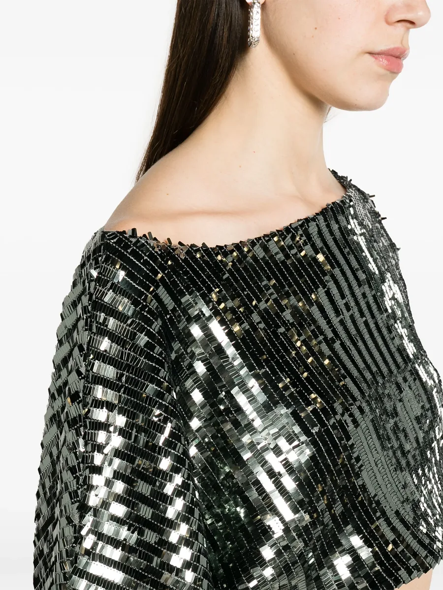 sequinned asymmetric top 9