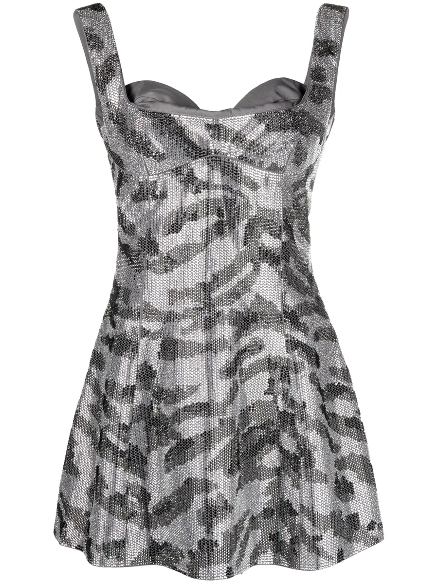 Mina Bell crystal-embellished minidress 2
