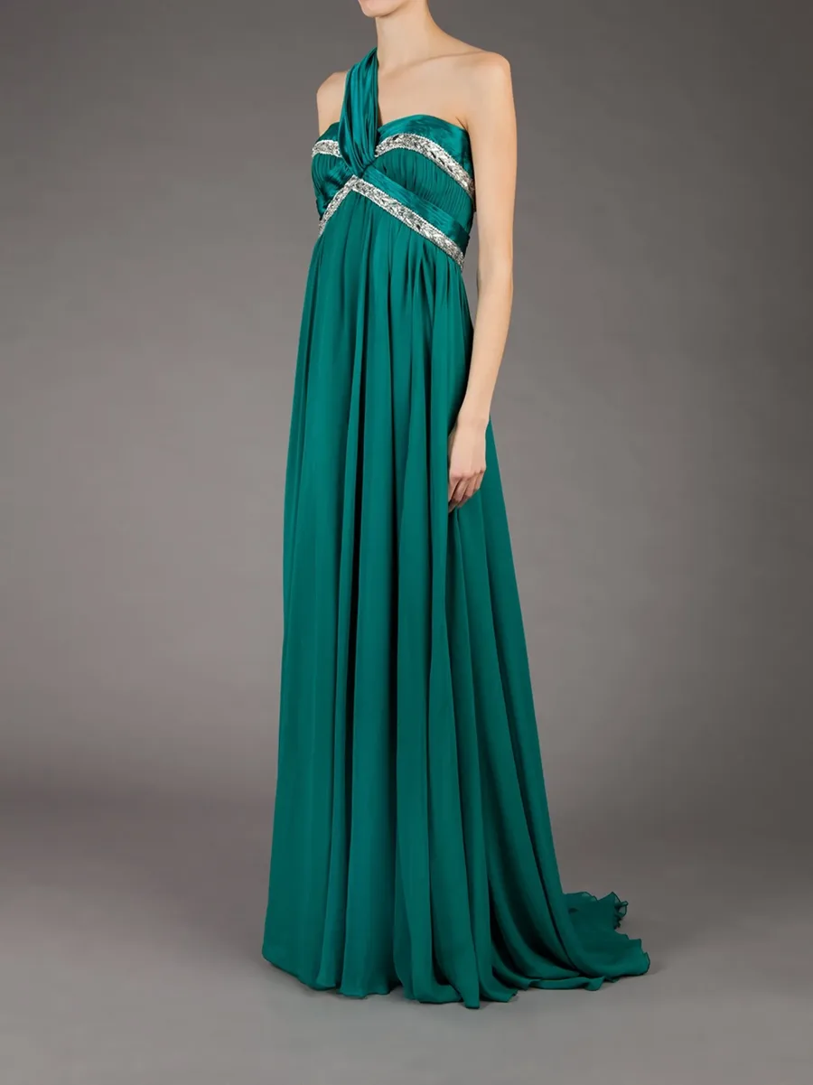asymmetric shoulder strap dress 5