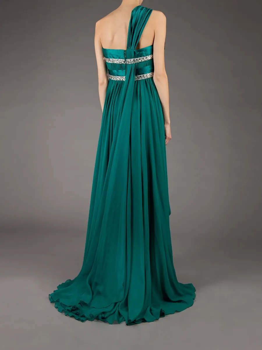 asymmetric shoulder strap dress 7