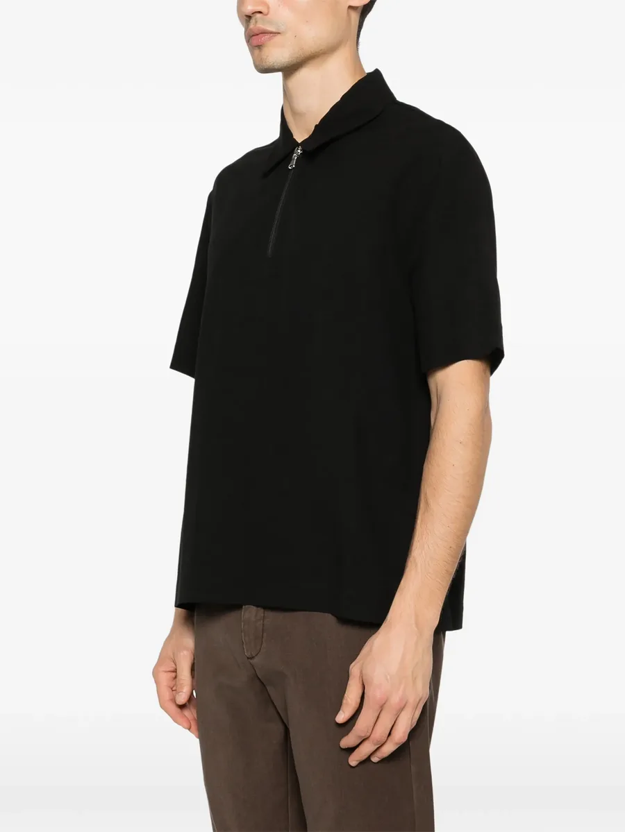 zip short-sleeve polo 5