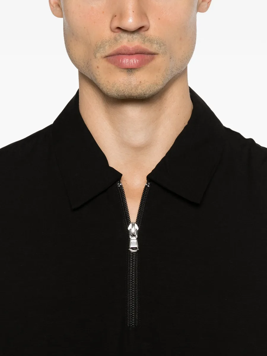 zip short-sleeve polo 9