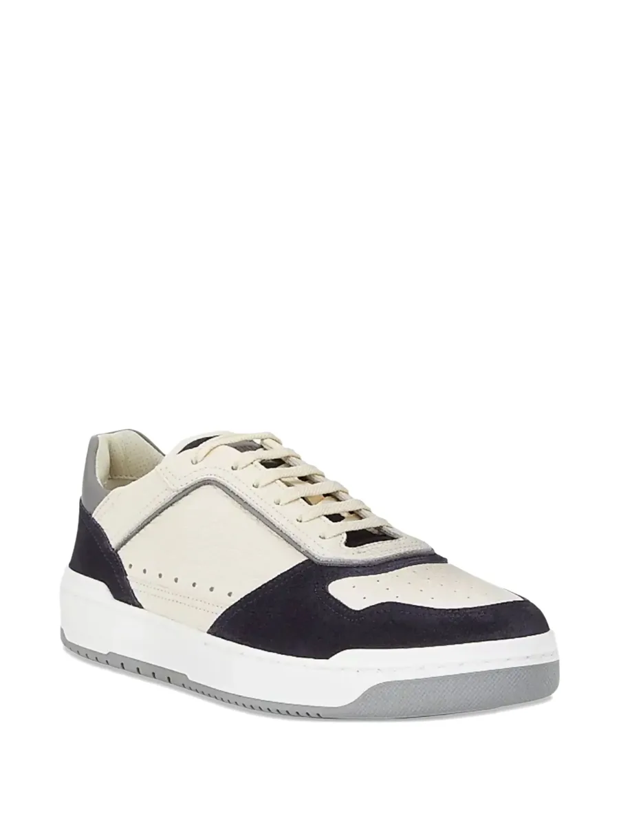 round-toe lace-up sneakers 4