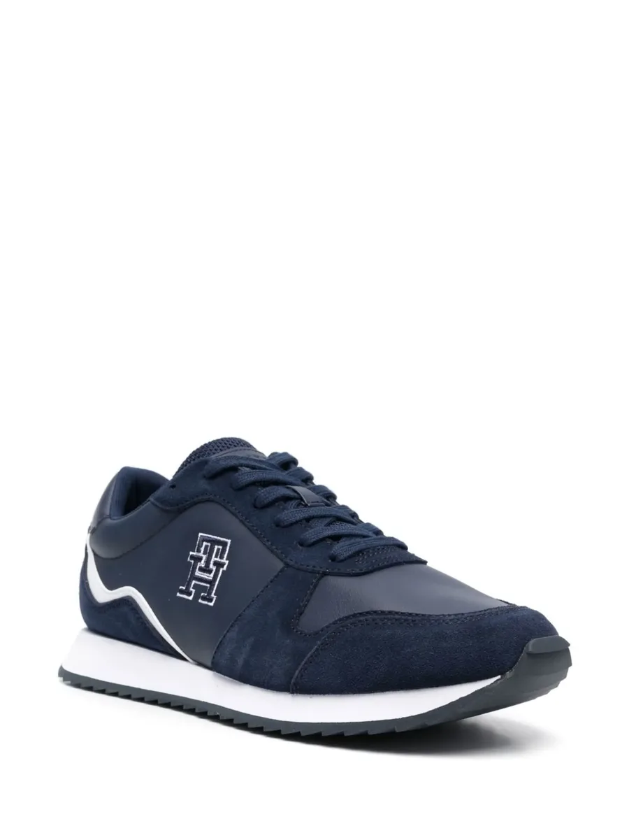 embroidered TH monogram low-top sneakers 4