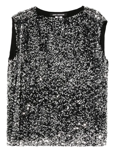 топ с пайетками из коллаборации с Comme Des Garçons