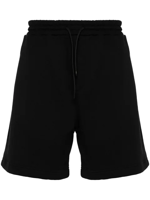 logo-print track shorts