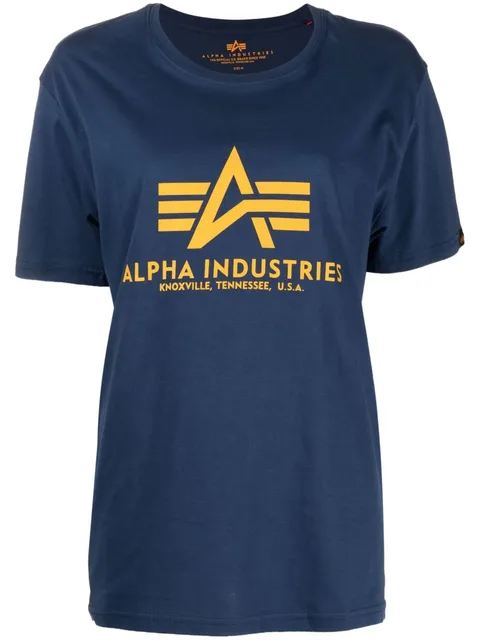 logo-print detail T-shirt
