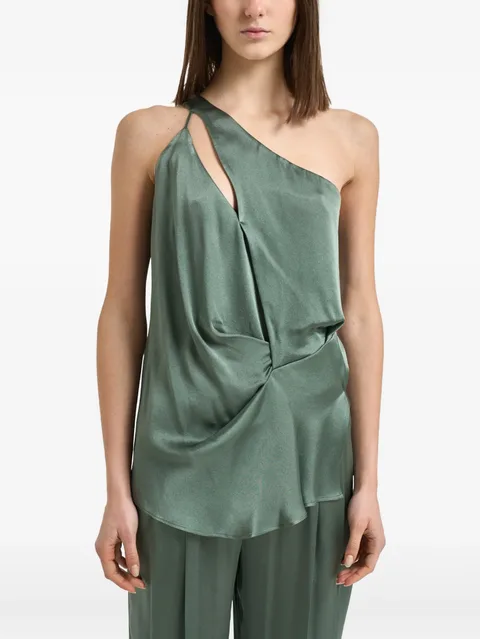 cut-out one-shoulder top