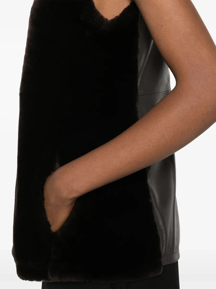 топ со вставкой из овчины 13