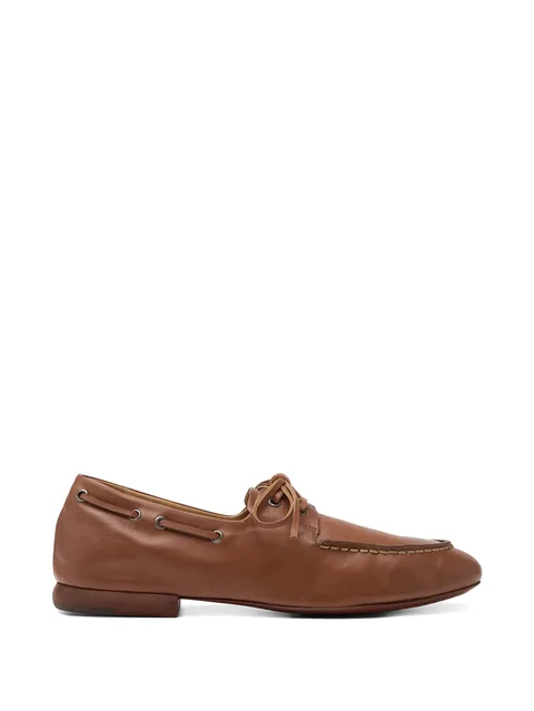 Mandolo lace-up stitching loafers