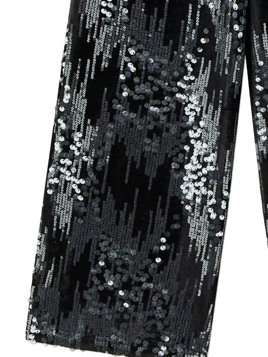 брюки с пайетками 6