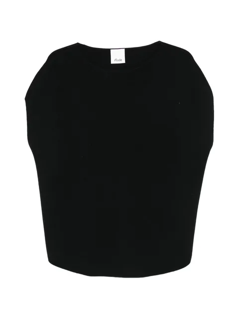 boat-neck blouse