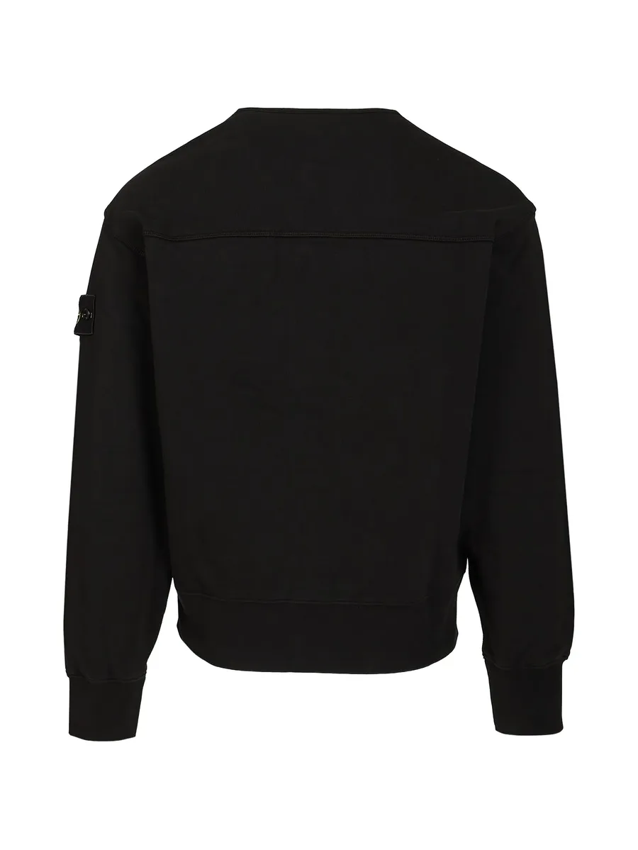 logo-patch button-up sweater 4