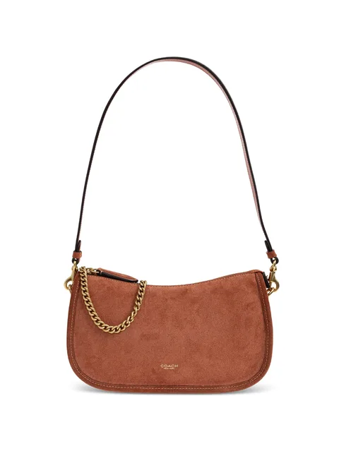 Waverly suede chain-link shoulder bag
