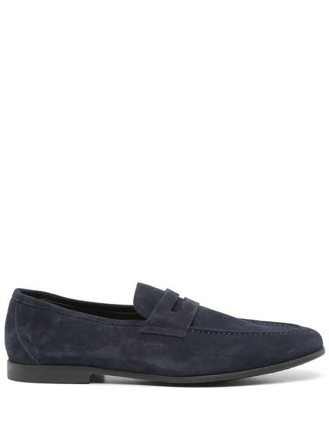suede loafers