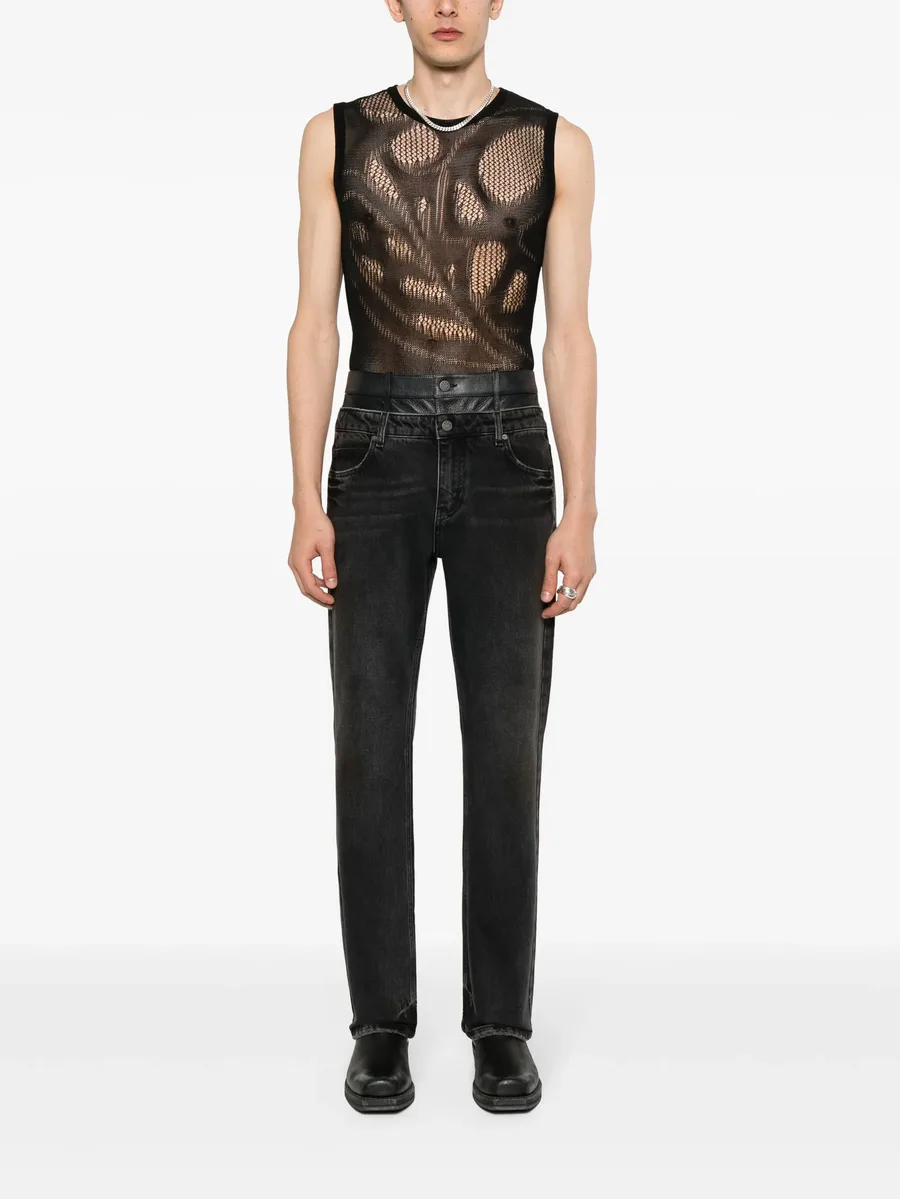 high-rise straight-leg jeans 3