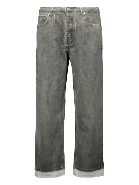 cotton-blend straight jeans