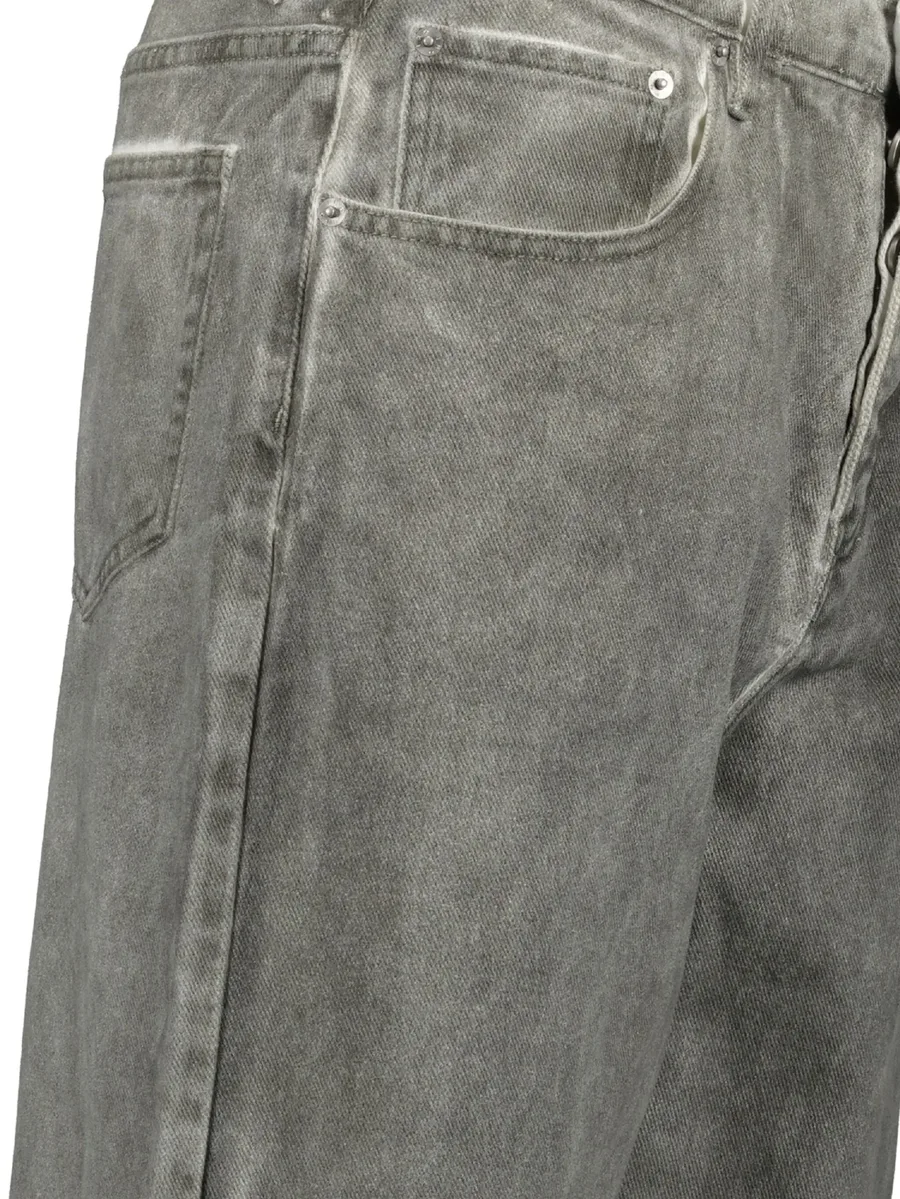 cotton-blend straight jeans 6