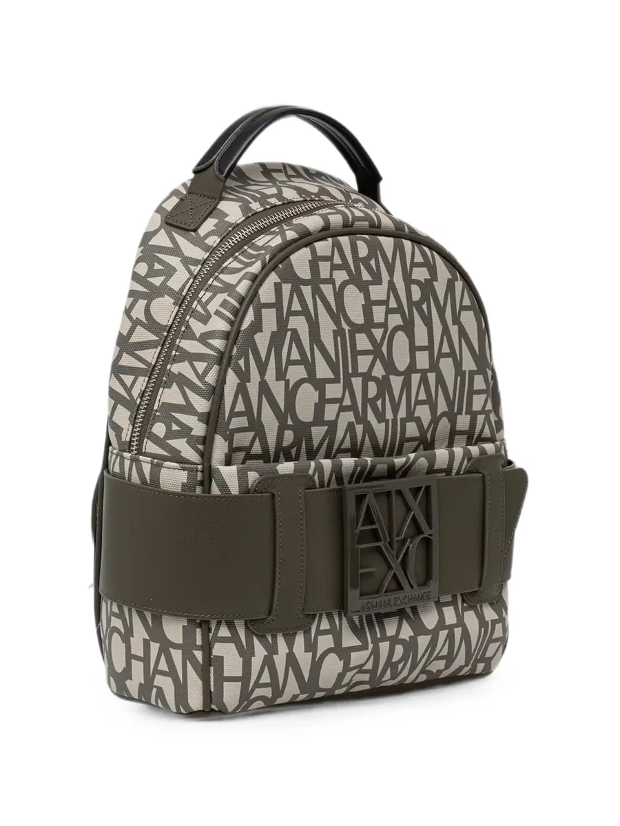 logo-print backpack 4