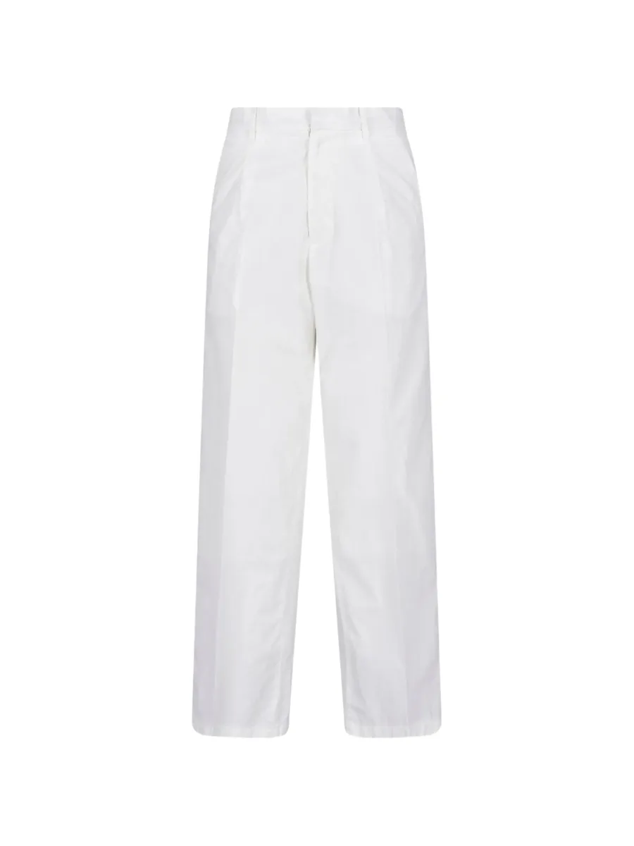 pleated straight-leg trousers 2