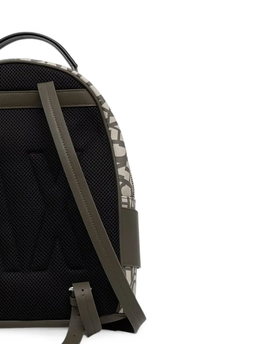logo-print backpack 6