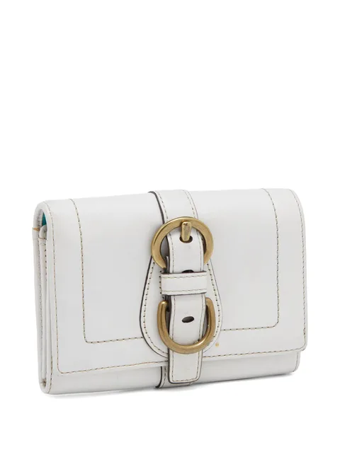 buckle-detail compact wallet