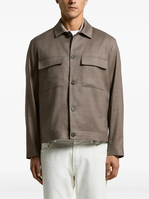 flap-pocket jacket