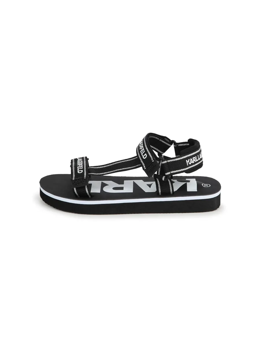 сандалии с открытым носком и логотипом 10