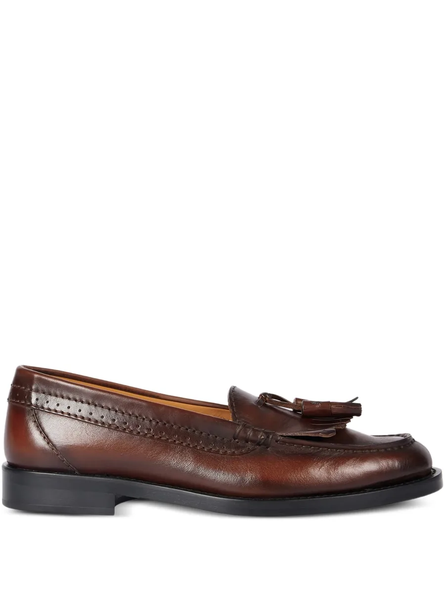 tassel-detail leather loafers 2
