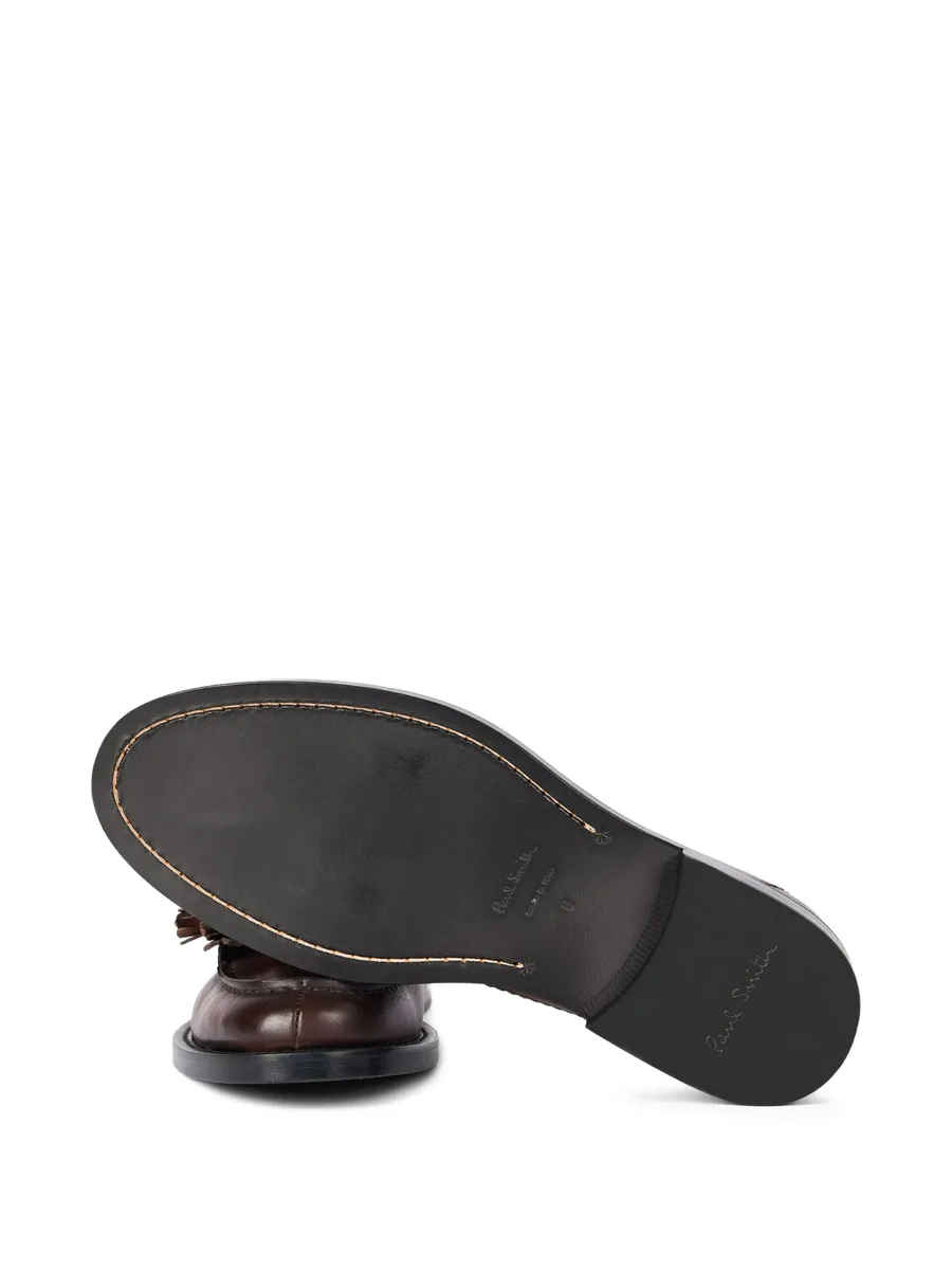 tassel-detail leather loafers 8