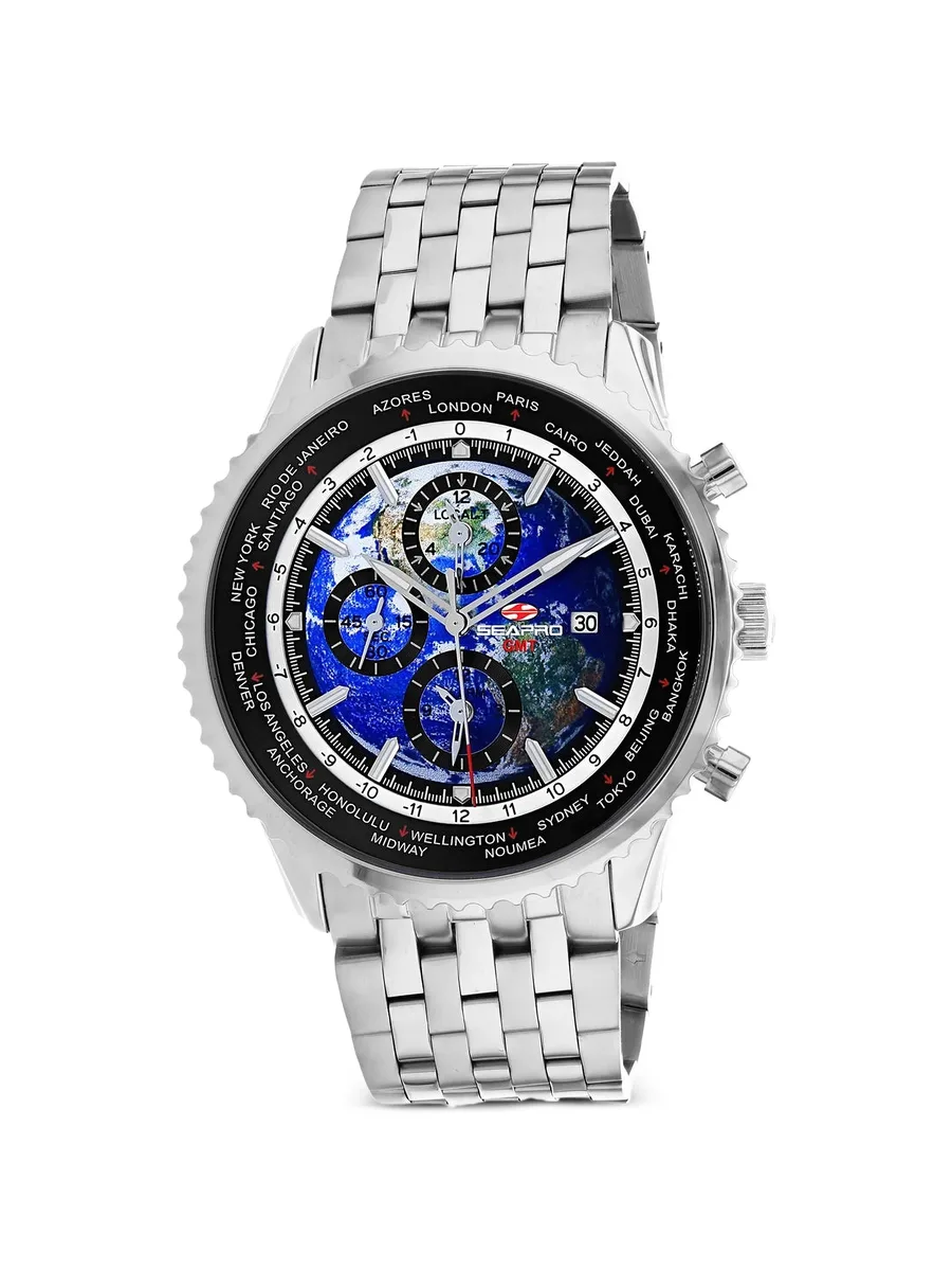 наручные часы Meridian World Timer GMT 47 мм 2